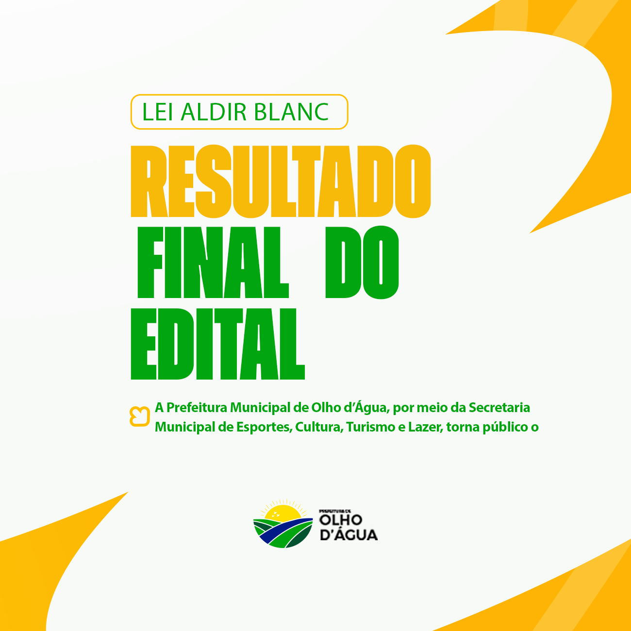 Resultado final do Edital PNAB – Aldir Blanc 2025
